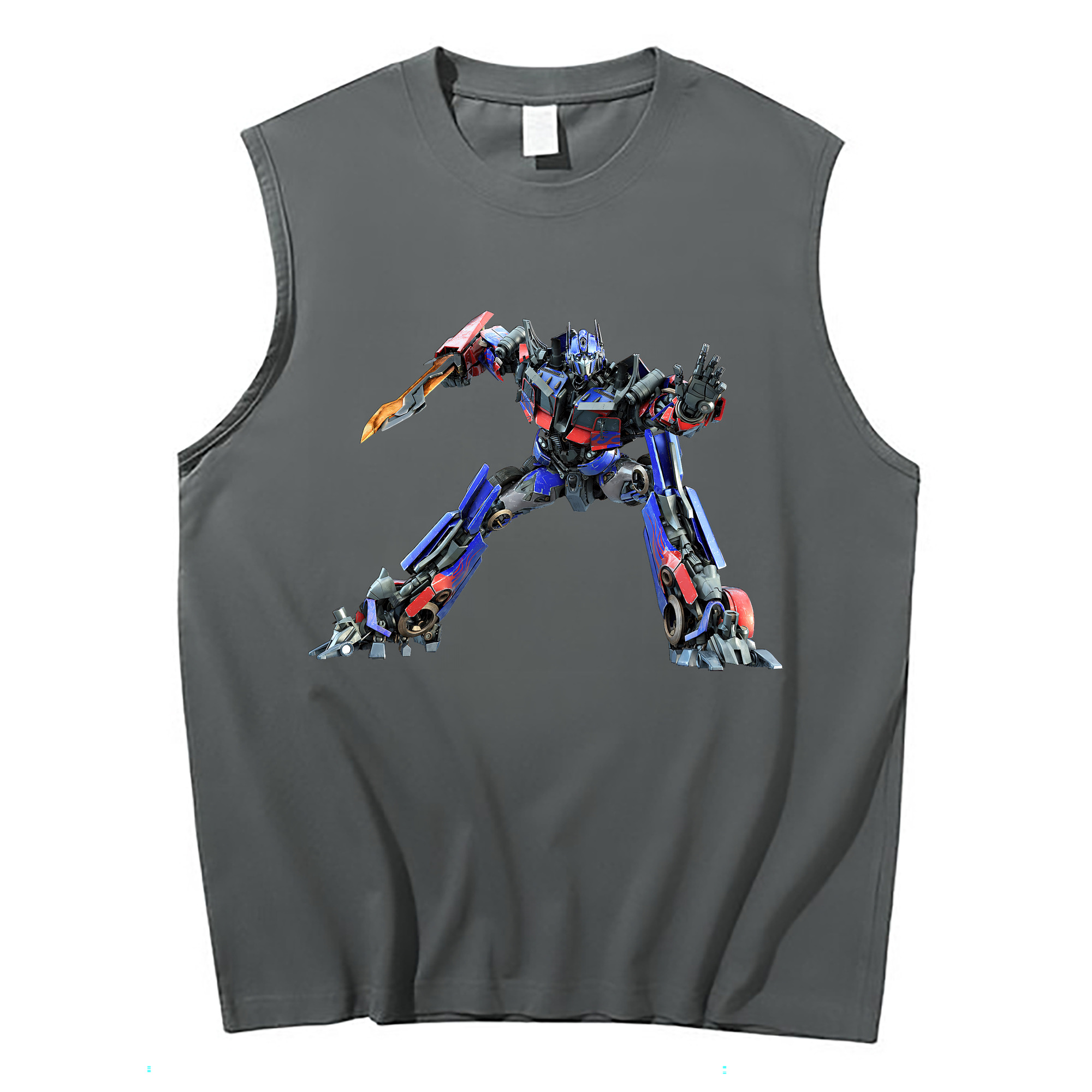 （画像用） Transformers トランスフォーマー コットン100％タンクトップ（フロントプリント）